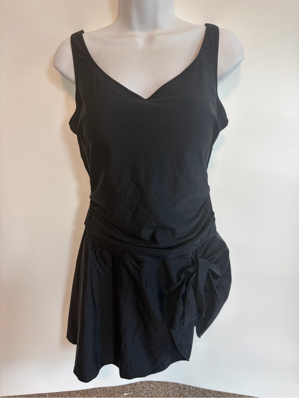Aidonger Large Black Swimdress One Piece Swimsuit Women’s